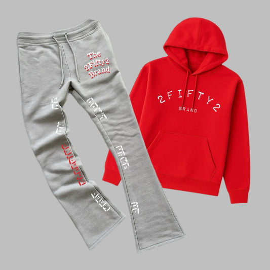 Plus size Unisex 2 piece flare bottoms jogger sweatsuit