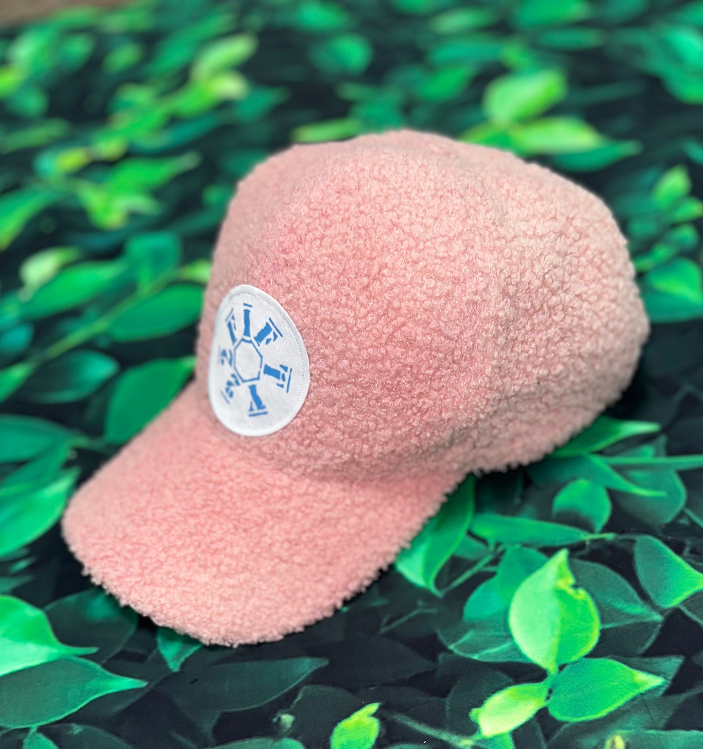 Faux Lamb Wool Baseball Cap (pink)