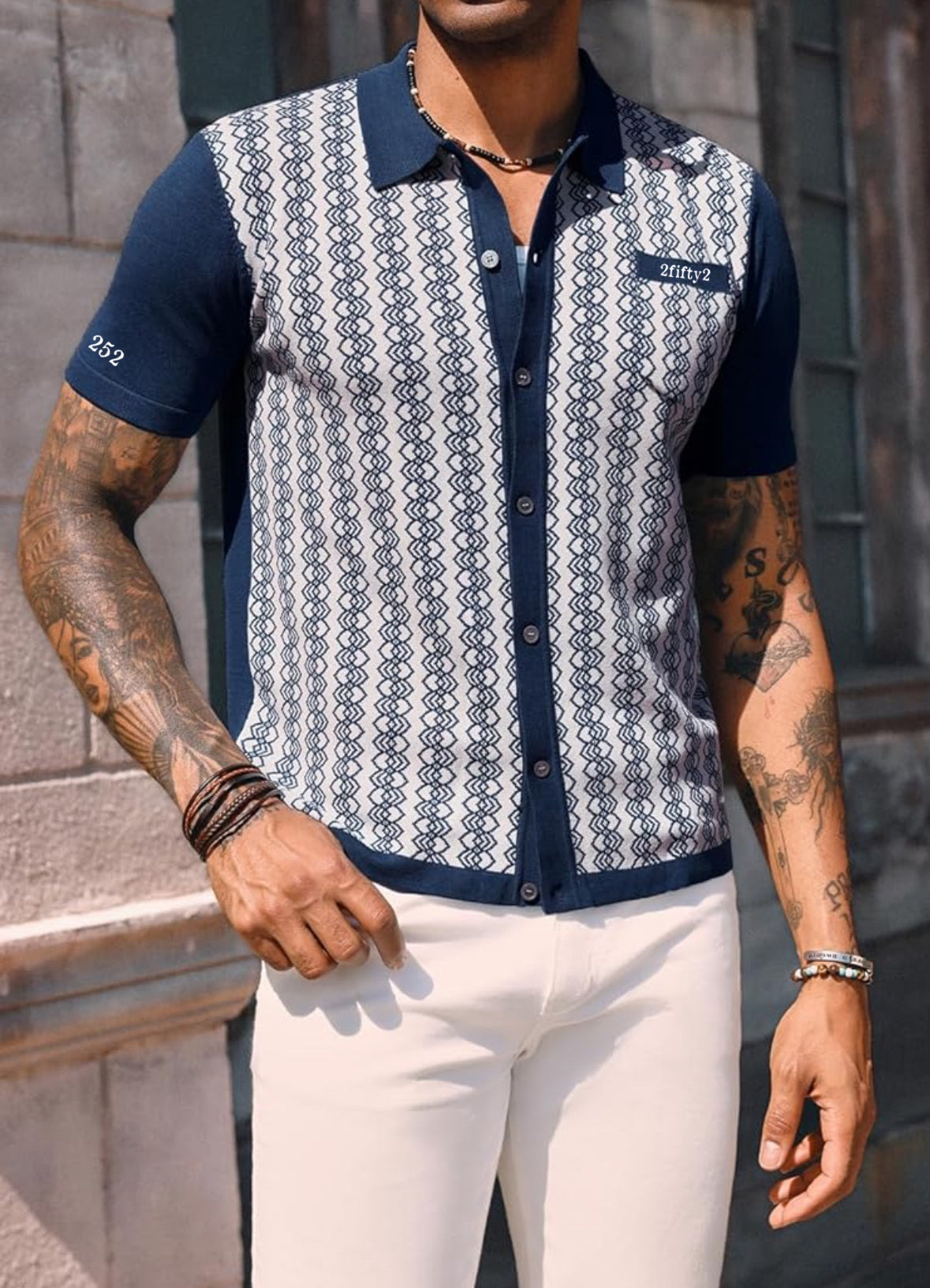 Men’s vintage polo button down shirt by 2fifty2