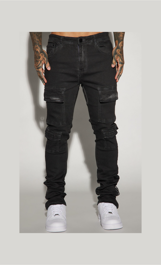 Men’s skinny, stacked cargo jeans by 2fifty2