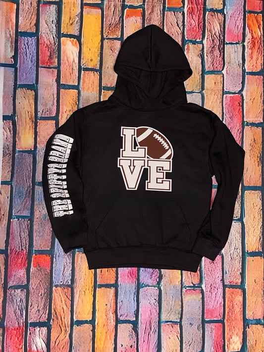 Love football Hoodie by 2fifty2