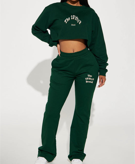 Women’s crew neck 2 piece jogger set