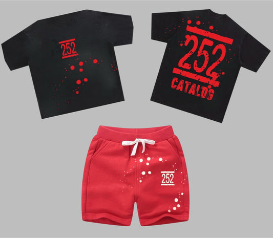 Toddler  Boys spot short set by the 2fifty2 brand