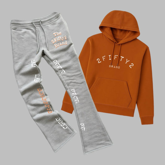 Unisex 2 piece flare bottoms jogger sweatsuit