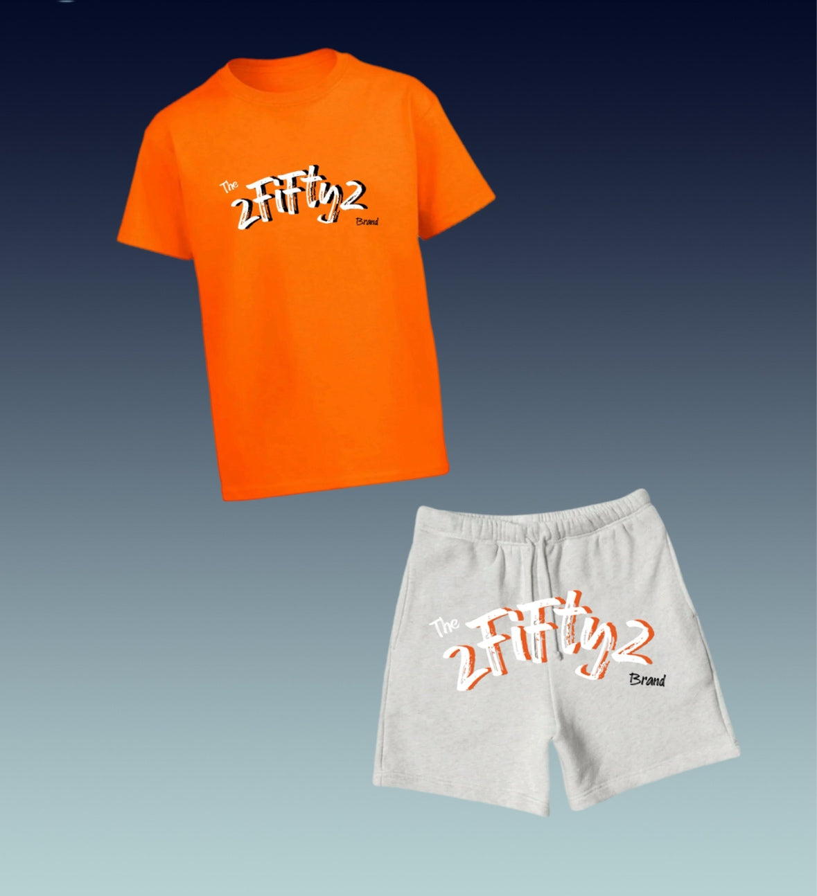 Boys orange short set by the 2fifty2 brand