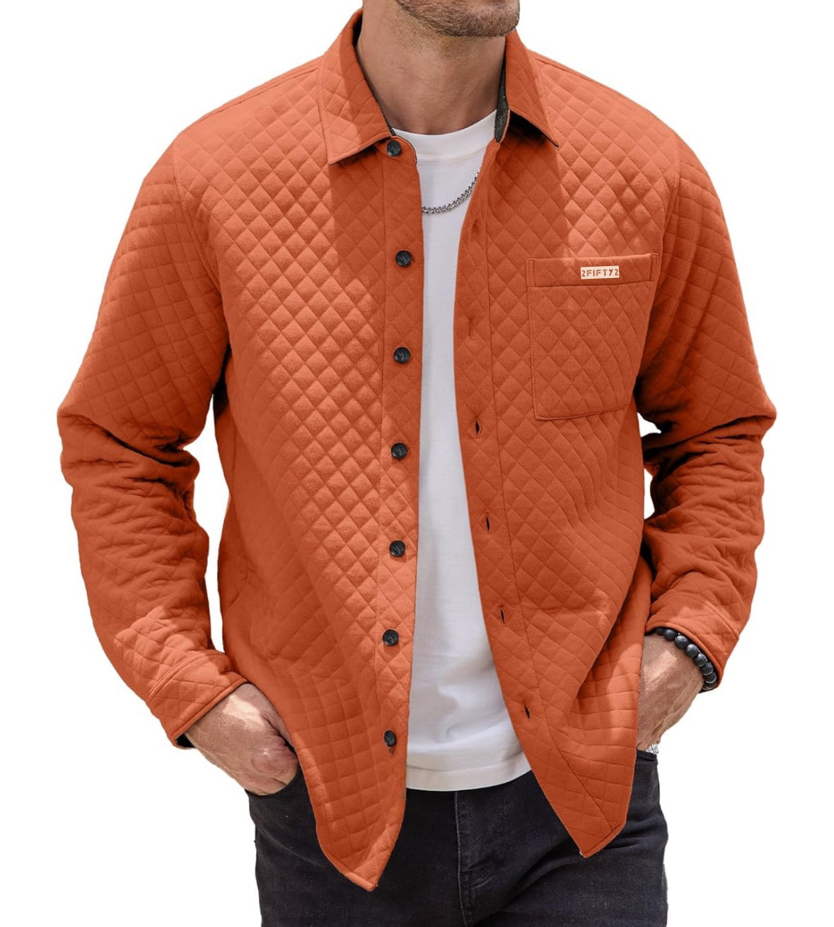 Men’s Quilted shirt jacket