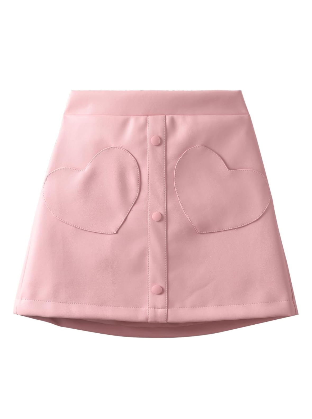 Girls leather heart skirt by the 2fifty2 brand