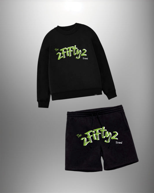 Plus size Men’s crew neck sweatshirt short set by the 2fifty2 brand