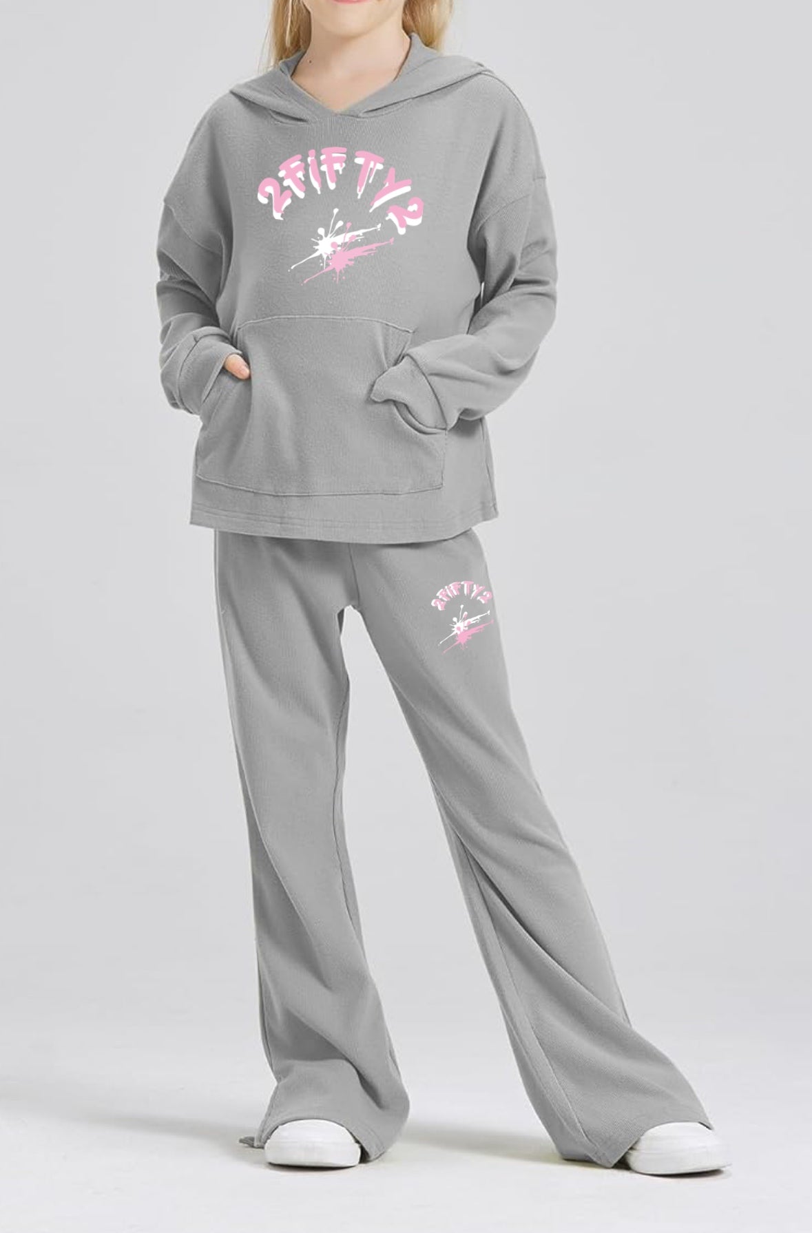 Girls flare bottoms 2 piece sweatsuit by 2fifty2