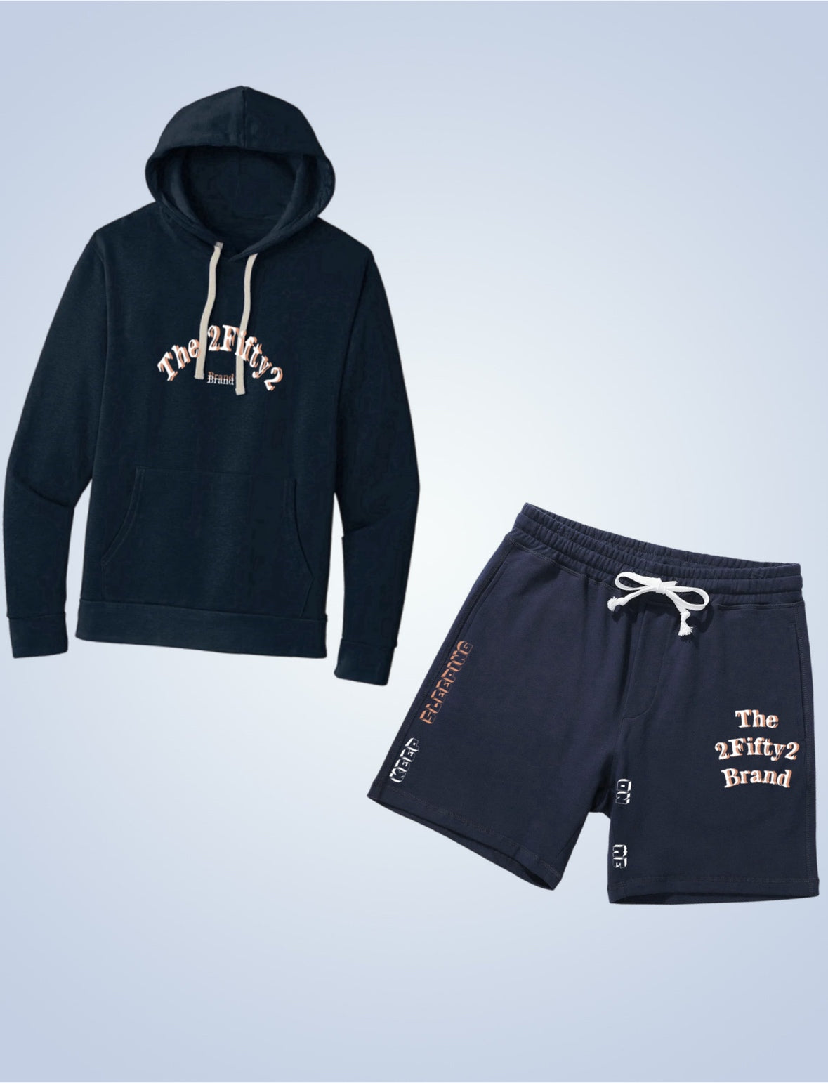 Men’s 2 piece short set with hoodie