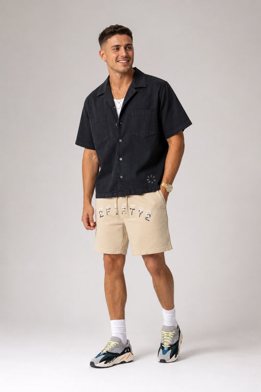 Men’s boxy  button down shirt by The 2Fifty2 Brand