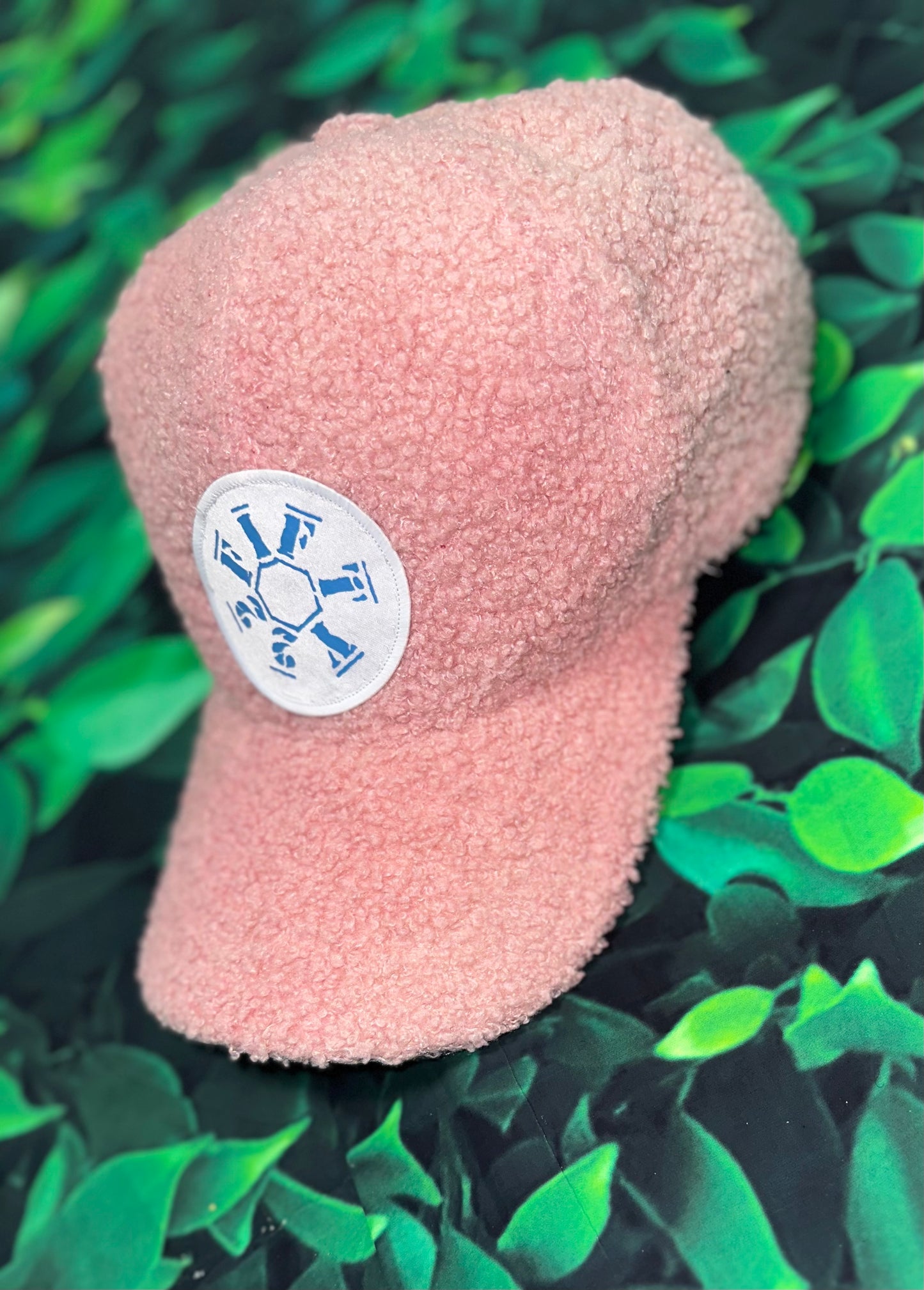 Faux Lamb Wool Baseball Cap (pink)