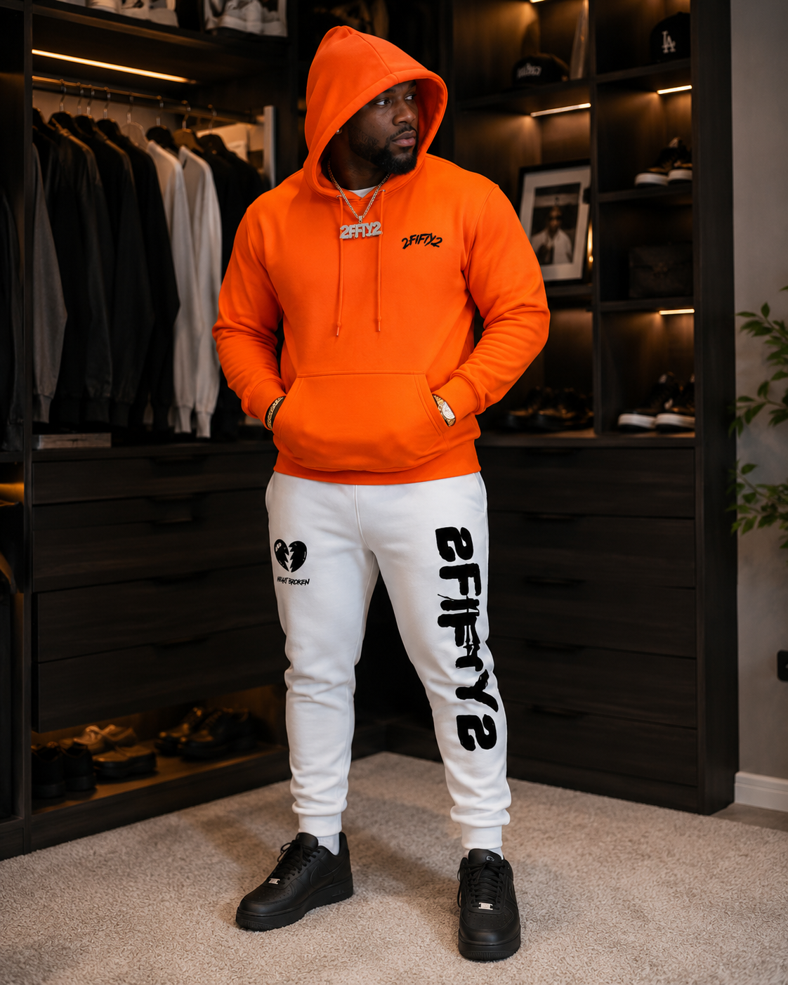 2 piece Sweatsuit Jogger set for men
