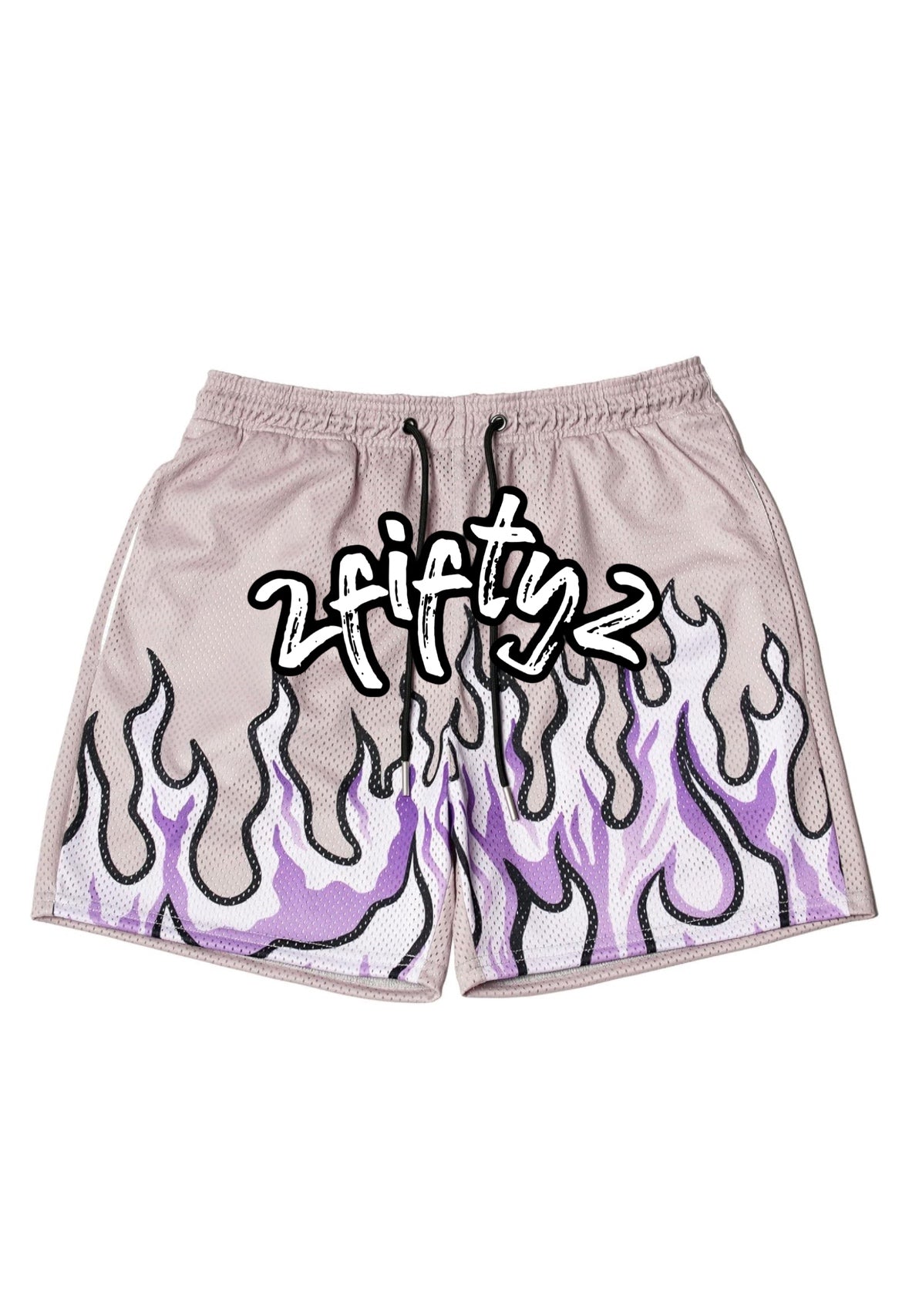 Men’s flame basketball shorts by the 2fifty2 brand