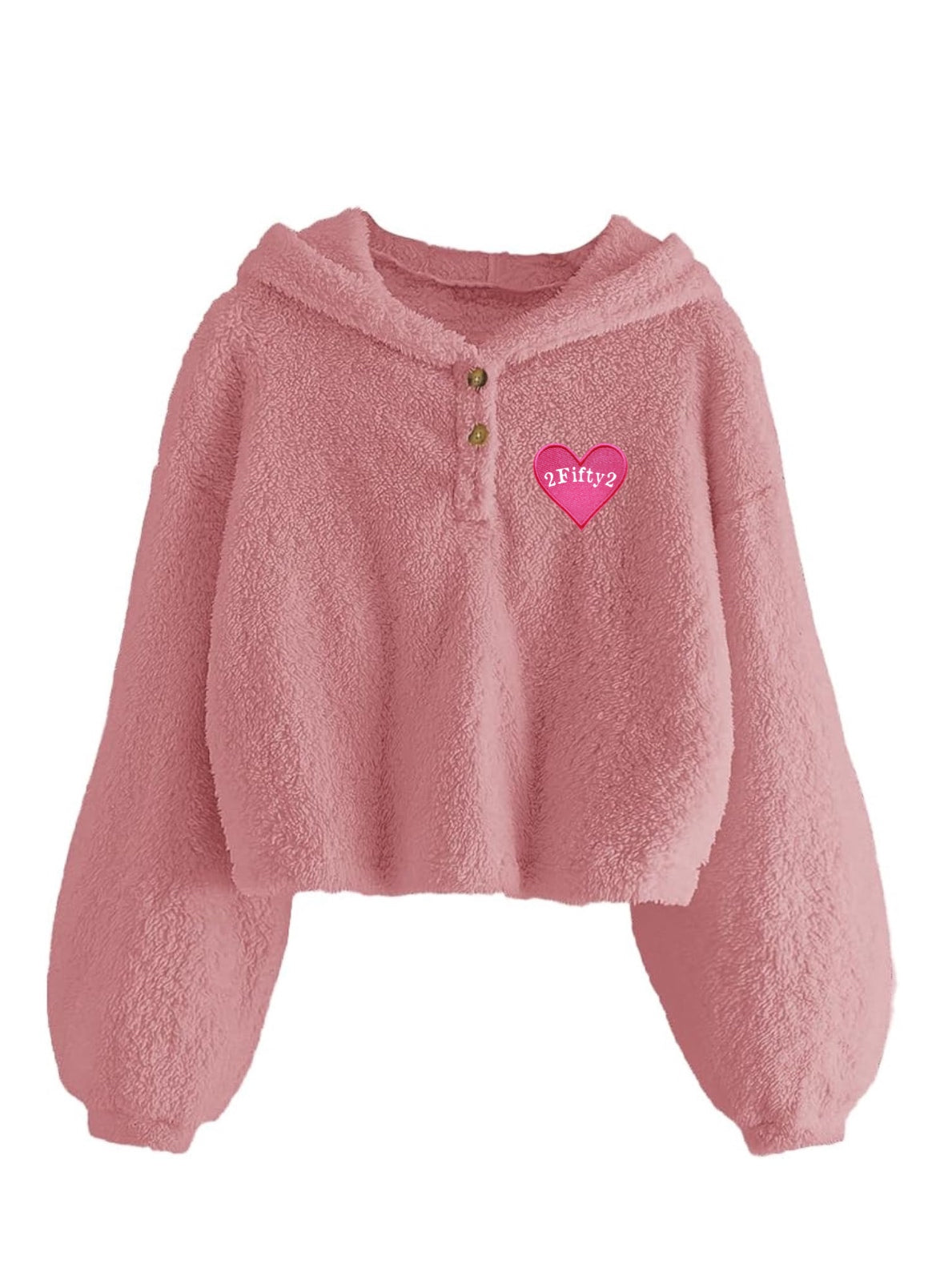 Girls pullover Sherpa hoodie