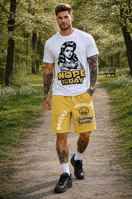 Men’s 2Fifty2 Brand Nope Not Today short set