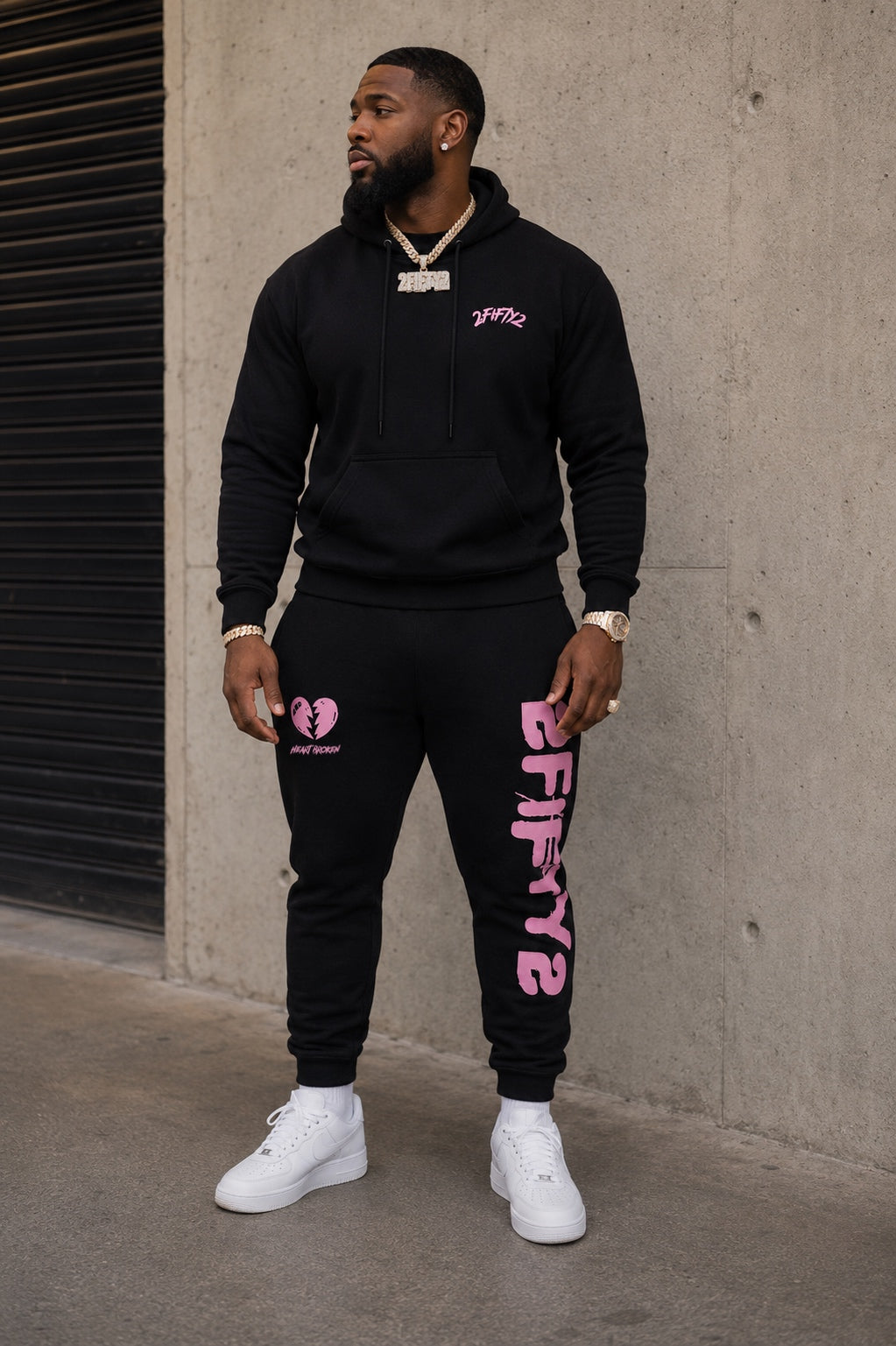 2 piece Sweatsuit Jogger set for men