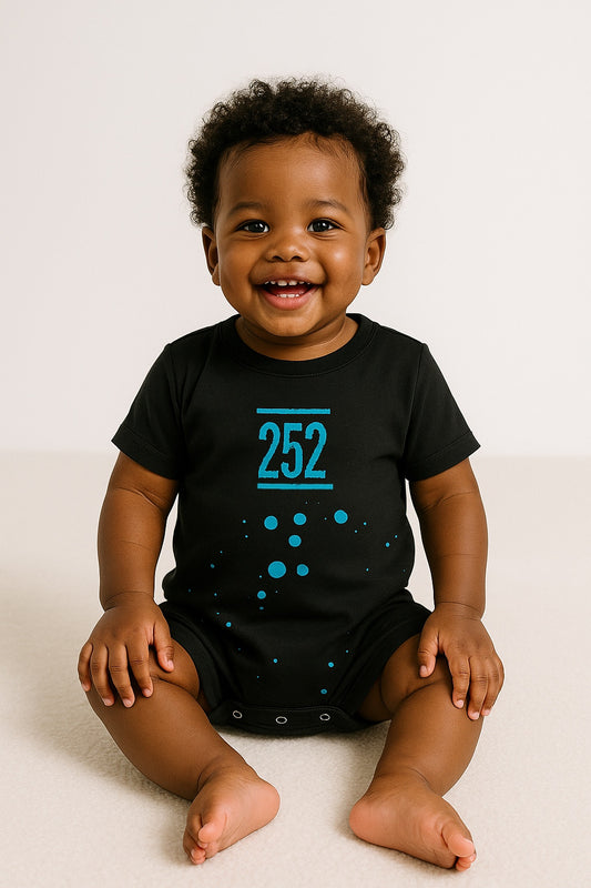 Infant + Newborn 2Fifty2 brand spot romper bodysuit