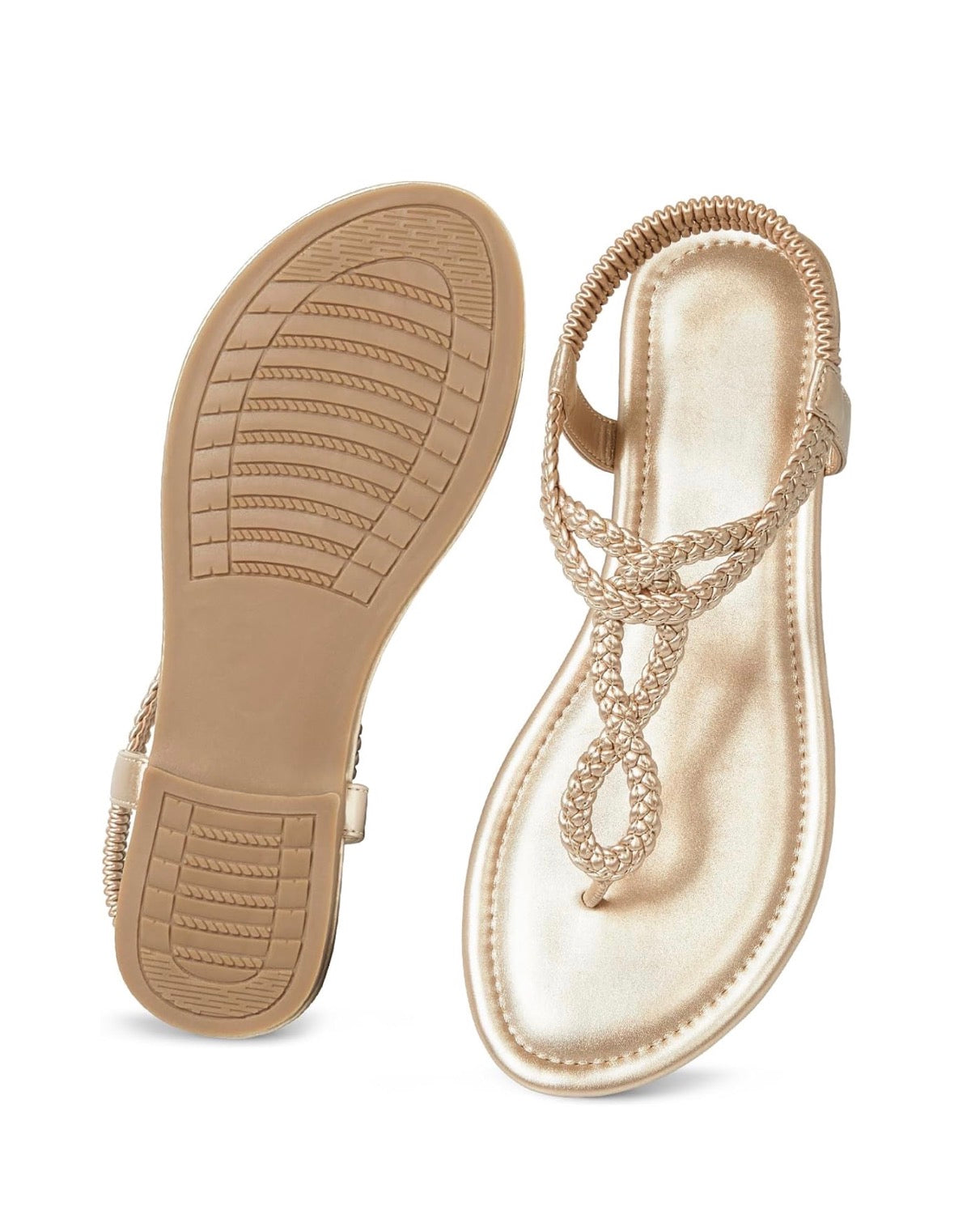Women’s Flat Braided Thong Sandals