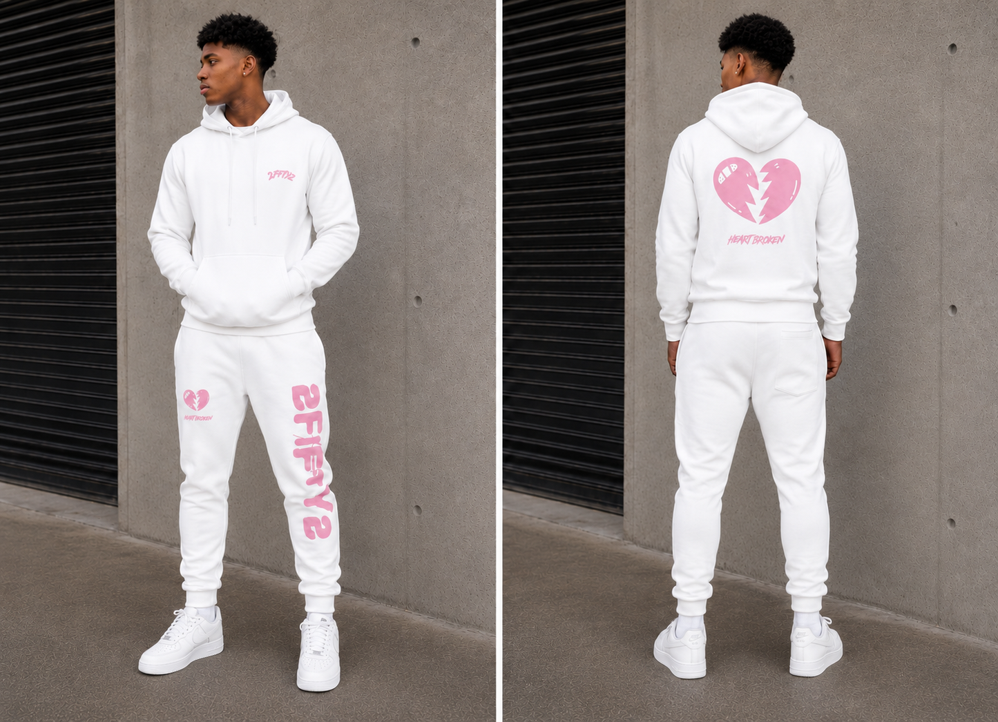 2 piece Sweatsuit Jogger set for men