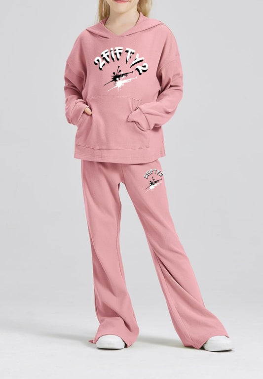 Girls flare bottoms 2 piece sweatsuit by 2fifty2