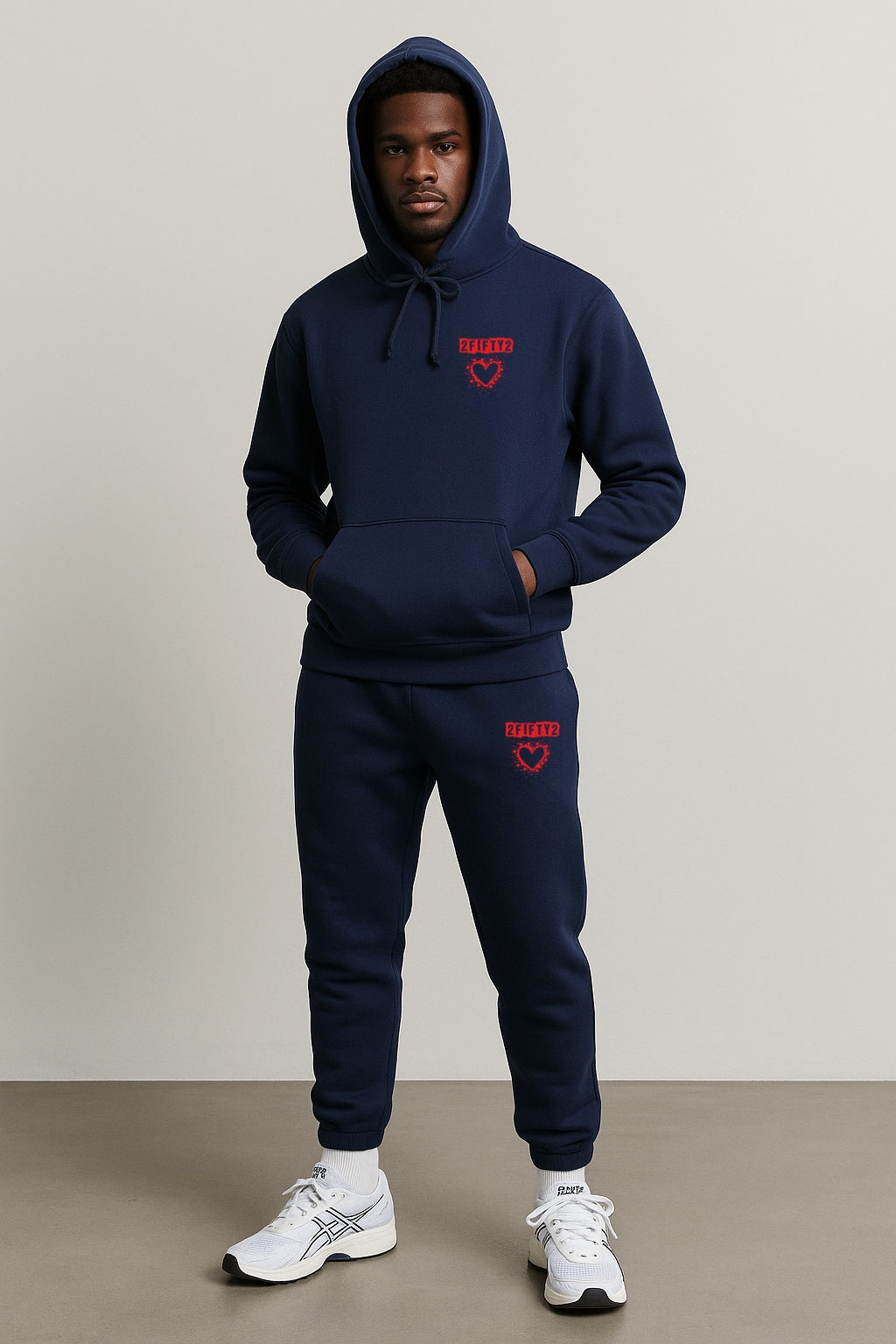 Men’s 2 piece sweatsuit jogger set