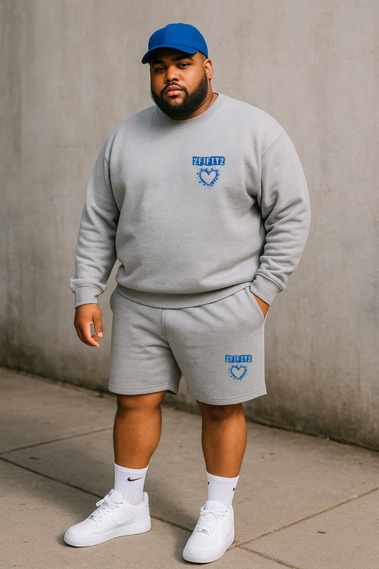 Men’s bubble heart short set