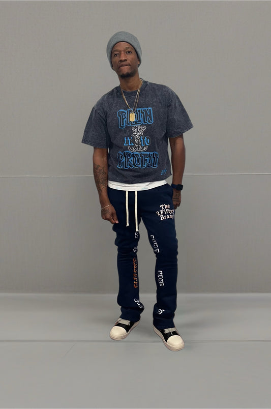 Mens baggy acid wash boxy tee by the 2fifty brand