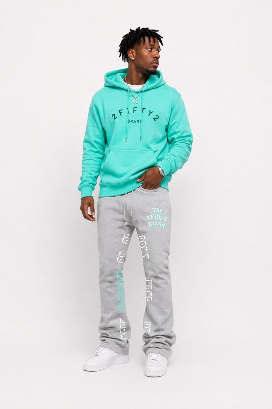 Men’s 2 piece flare bottoms jogger sweatsuit