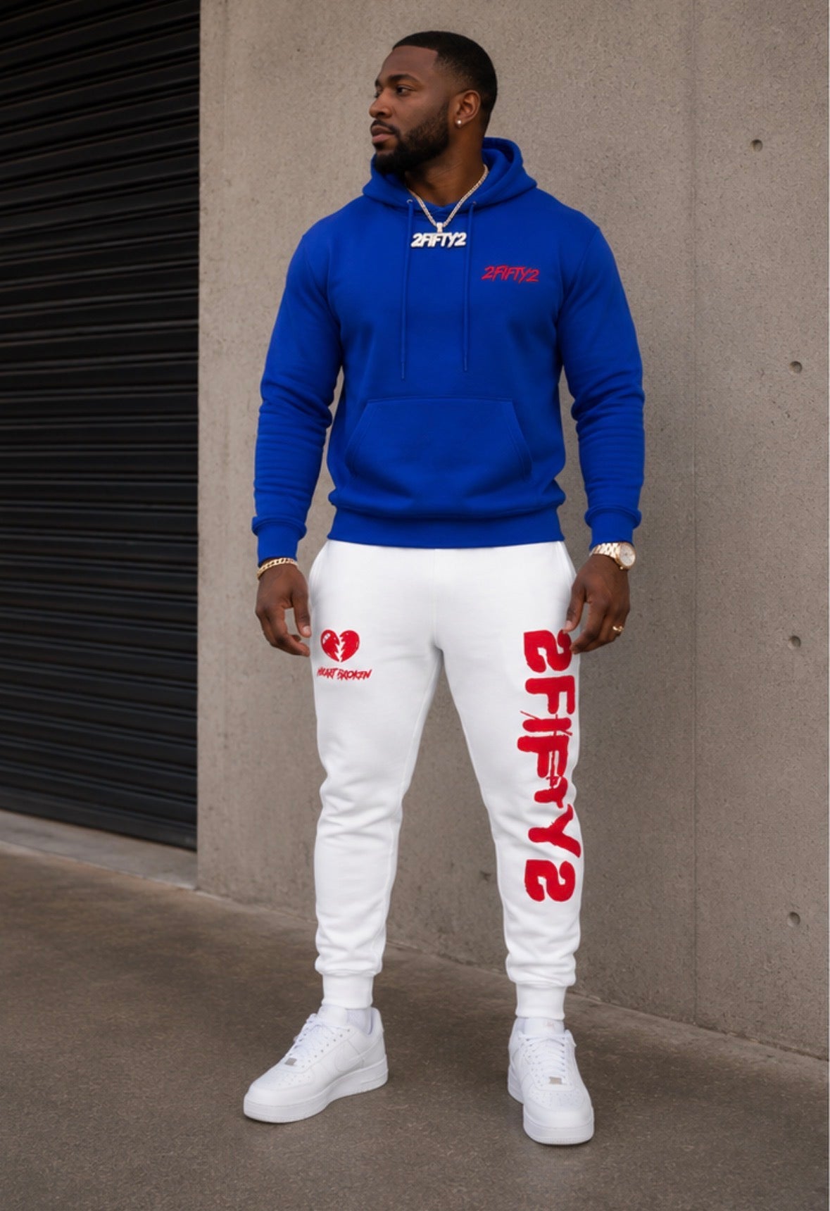 2 piece Sweatsuit Jogger set for men