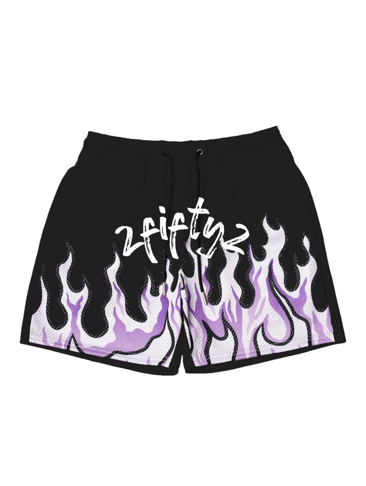 Men’s flame basketball shorts by the 2fifty2 brand