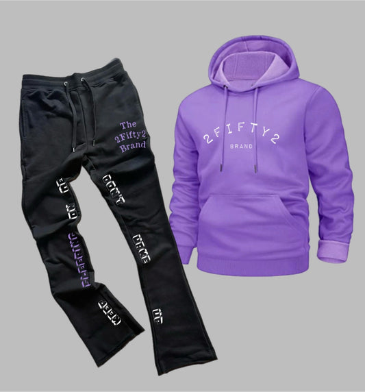 Plus size Unisex 2 piece flare bottoms jogger sweatsuit