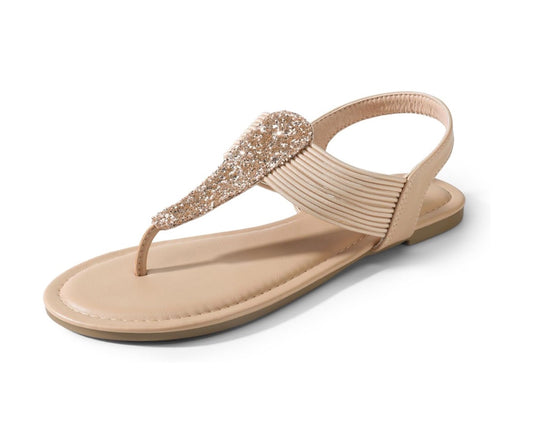 Women’s elastic string thong gladiator sandals