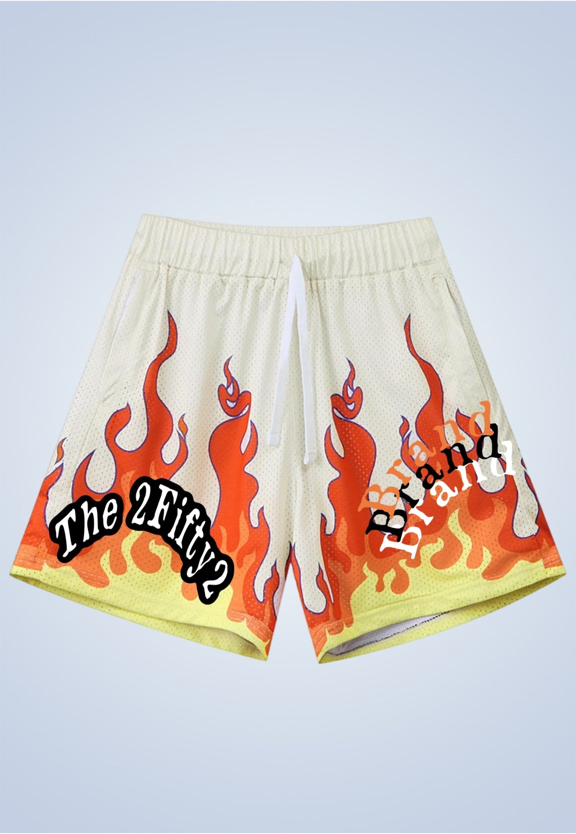 Men’s fire basketball shorts by the 2fifty2 brand