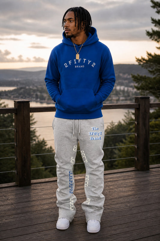 Men's 2 piece flare bottoms jogger sweatsuit