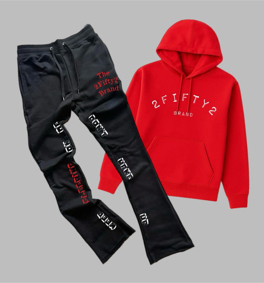 Plus size Unisex 2 piece flare bottoms jogger sweatsuit