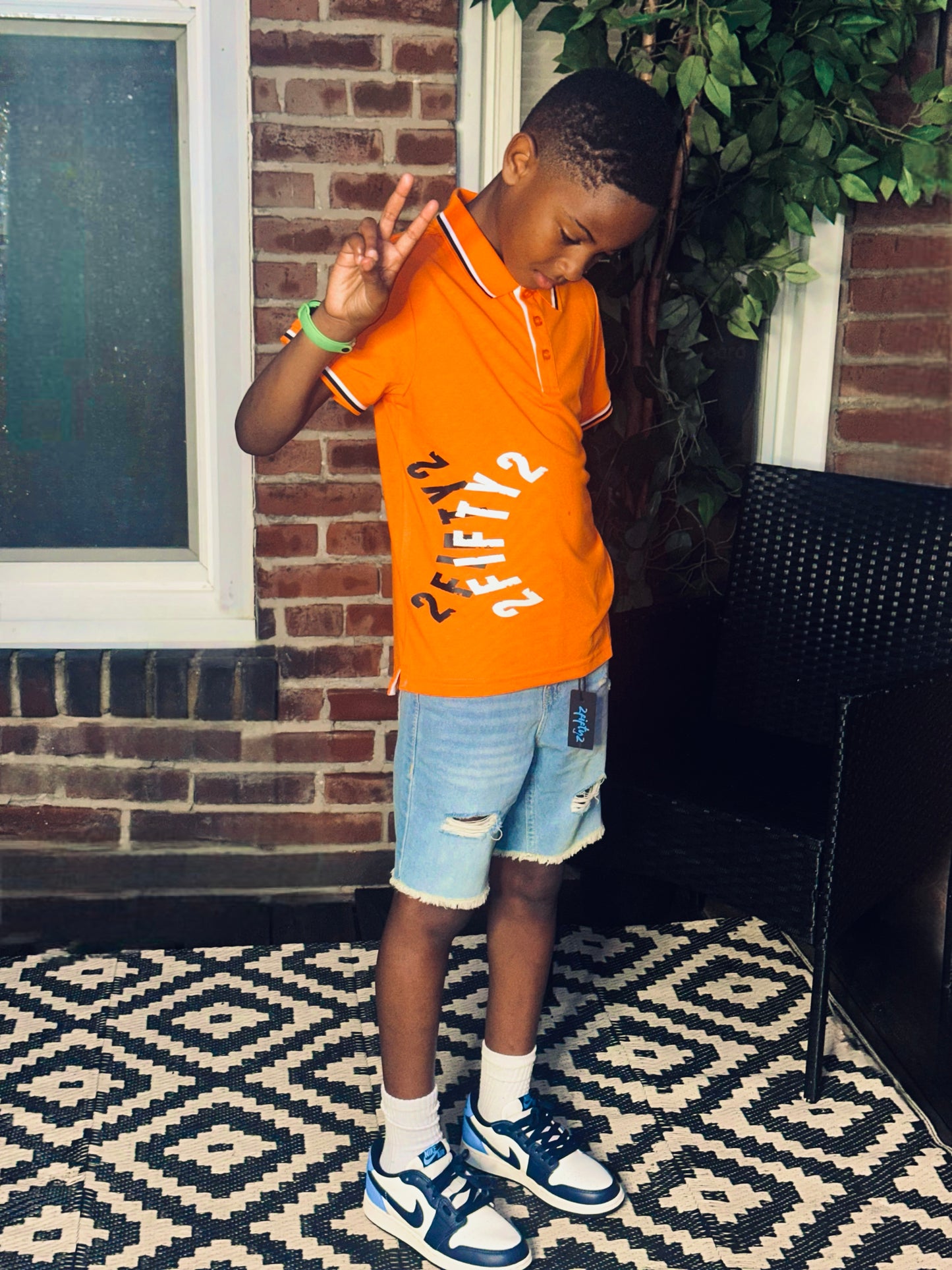 Boys 2 button collar polo shirt by the 2fifty2 brand