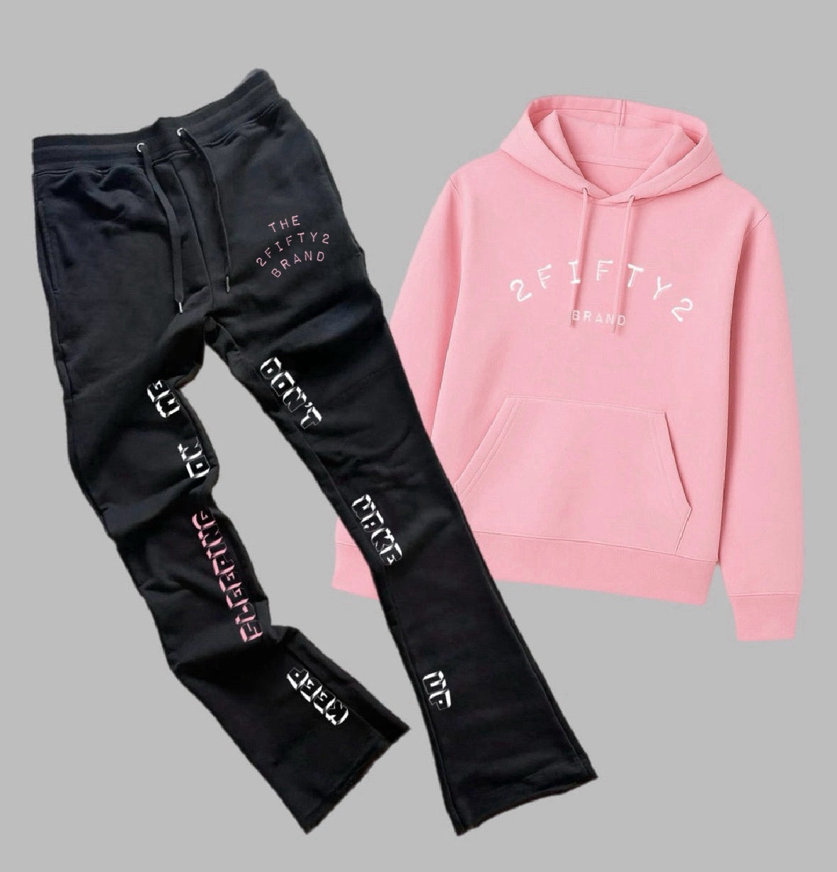 Men's 2 piece flare bottoms jogger sweatsuit