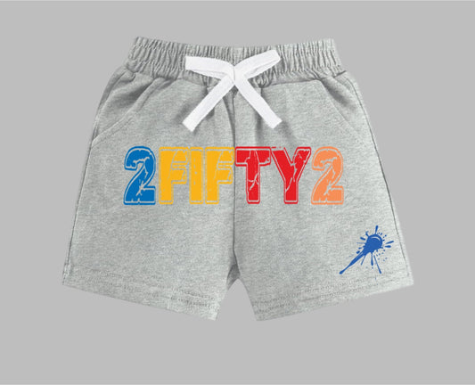 Infant + Newborn 2fifty2 brand splash sweat shorts