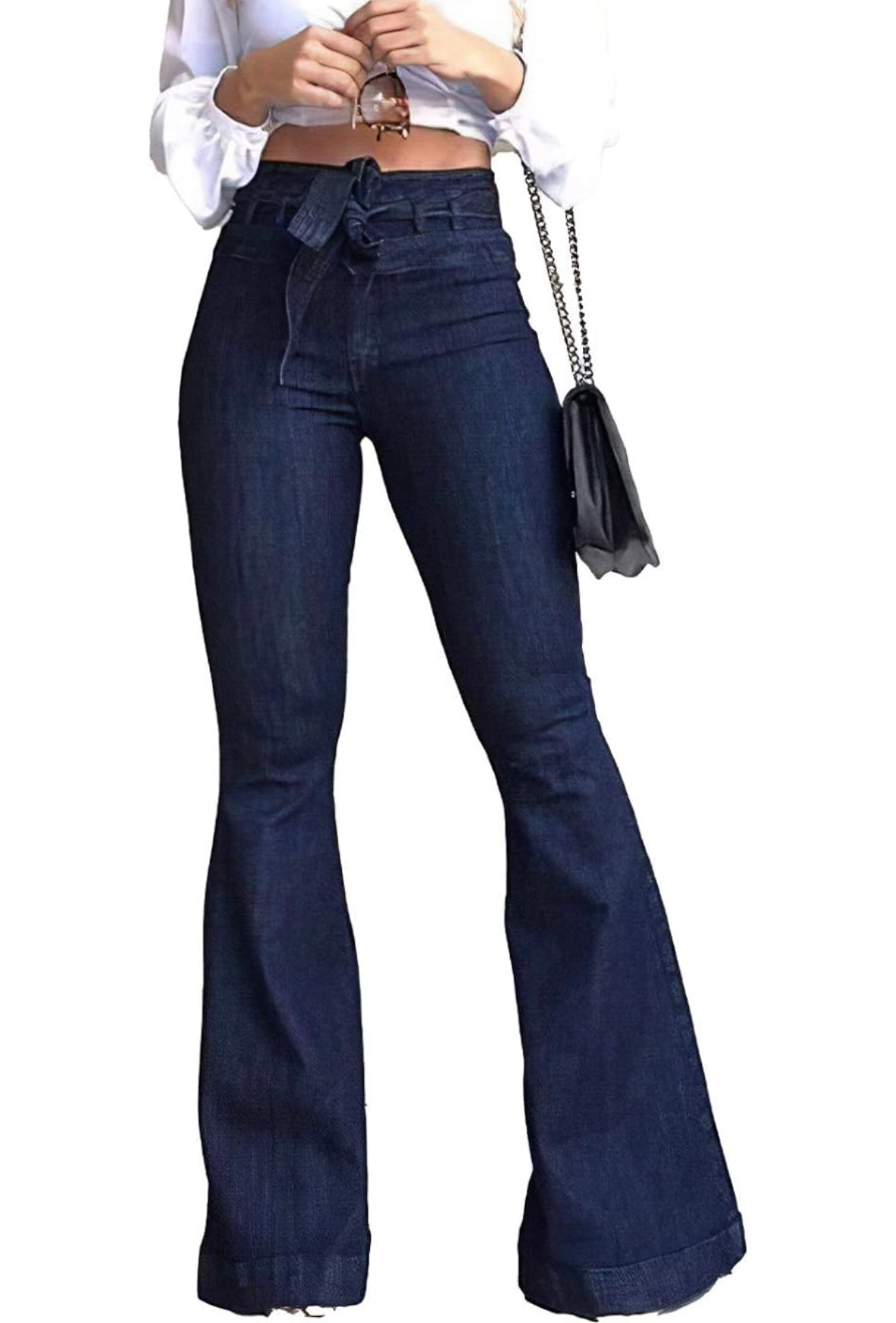 Women’s high waisted flare jeans