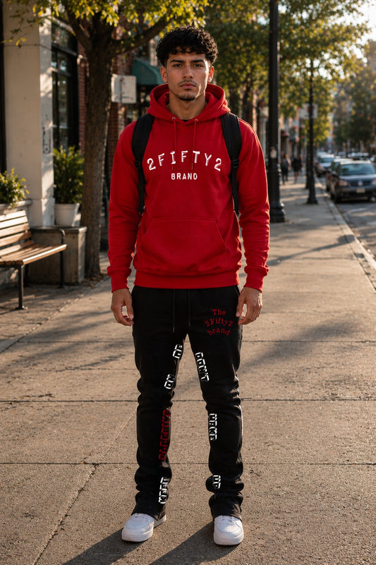 Men's 2 piece flare bottoms jogger sweatsuit