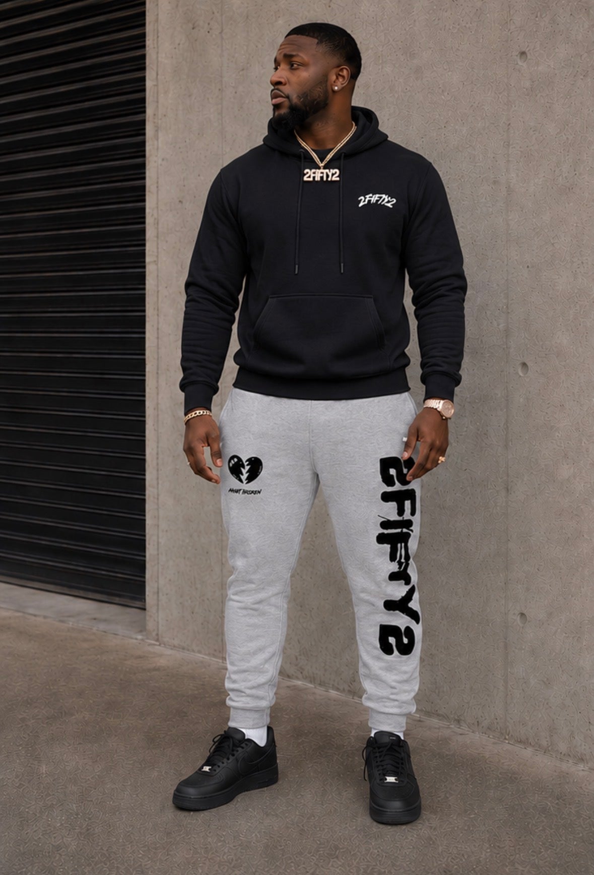 2 piece Sweatsuit Jogger set for men