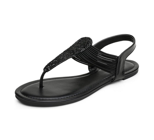 Women’s elastic string thong gladiator sandals