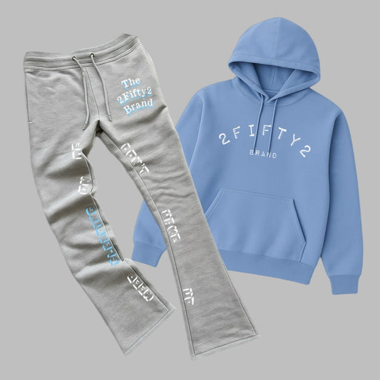 Unisex 2 piece flare bottoms jogger sweatsuit