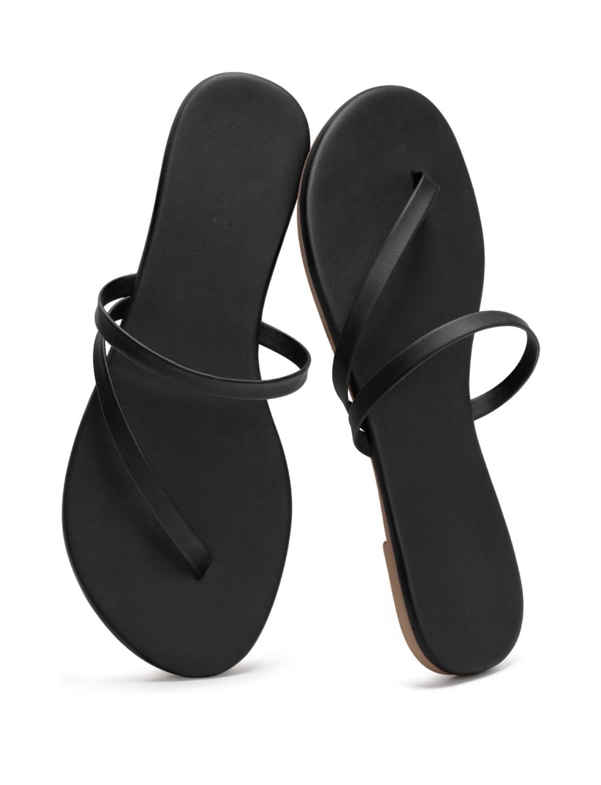 Woman’s Open Toe Flat Flip Flop Sandals with straps