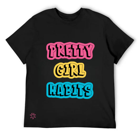 Plus size “pretty girl habits” T-shirt