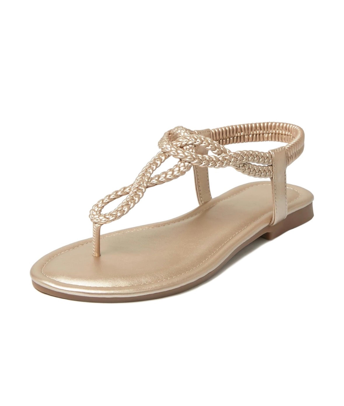Women’s Flat Braided Thong Sandals