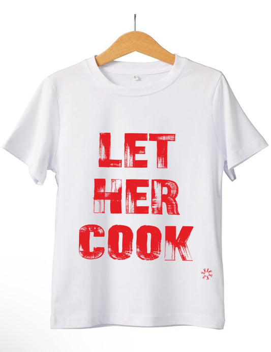 Youth girls “let her cook”  tee shirt