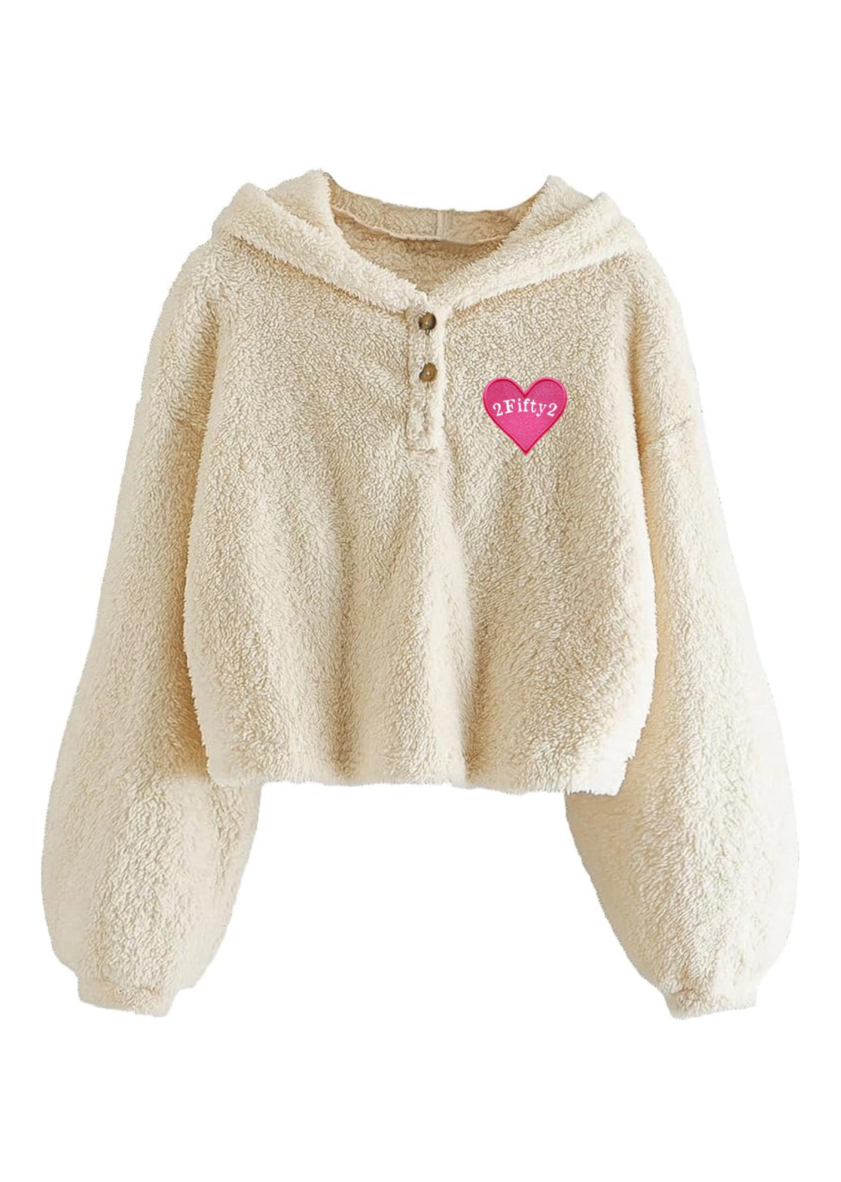 Girls pullover Sherpa hoodie