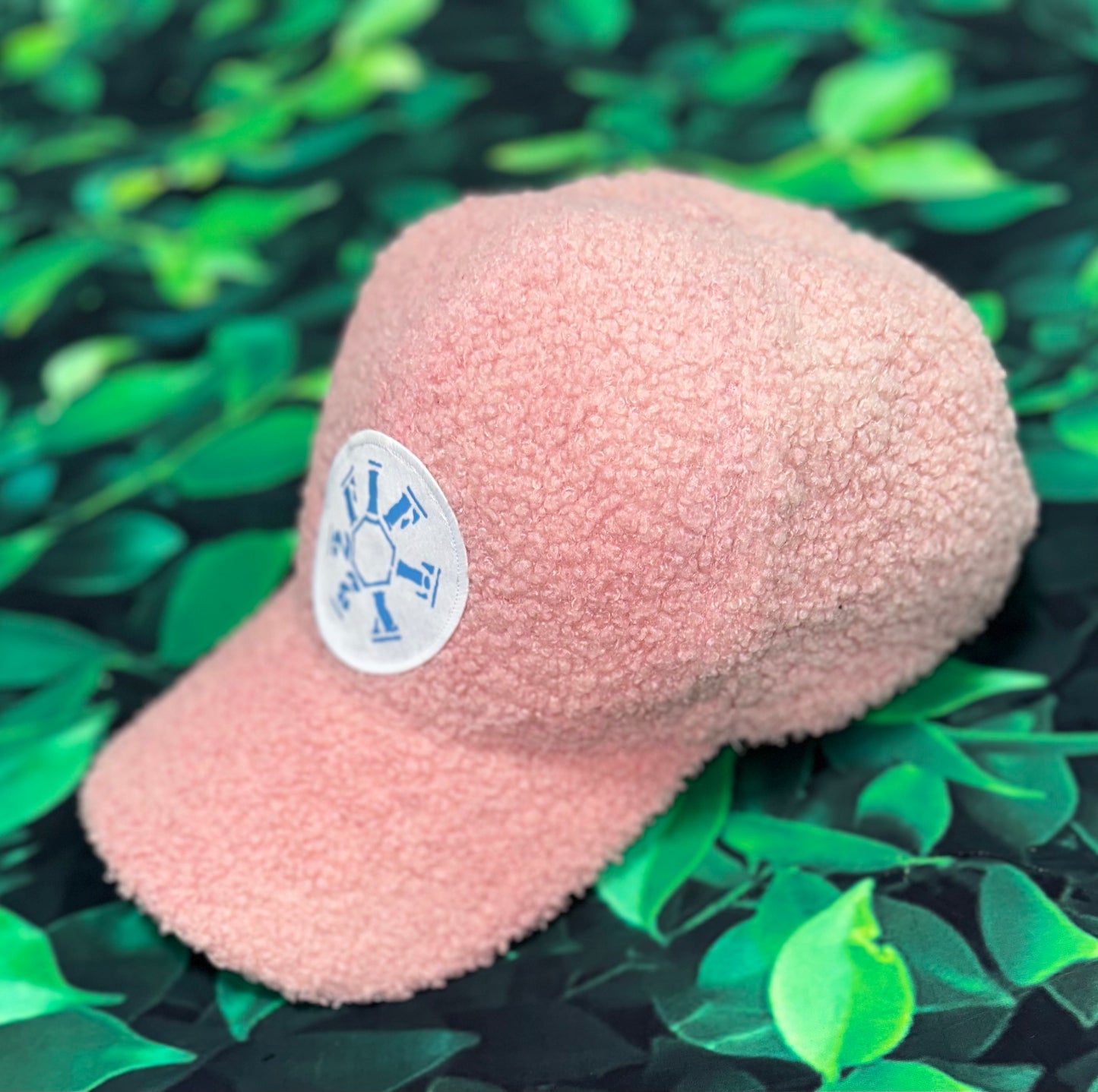 Faux Lamb Wool Baseball Cap (pink)